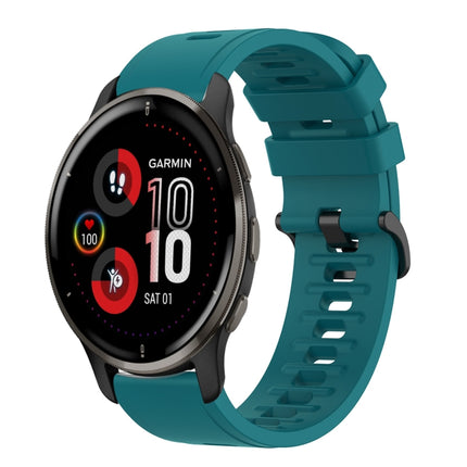 20mm Solid Color Soft Silicone Watch Band, For Garmin Vivomove Sport, For Garmin Venu 2 Plus