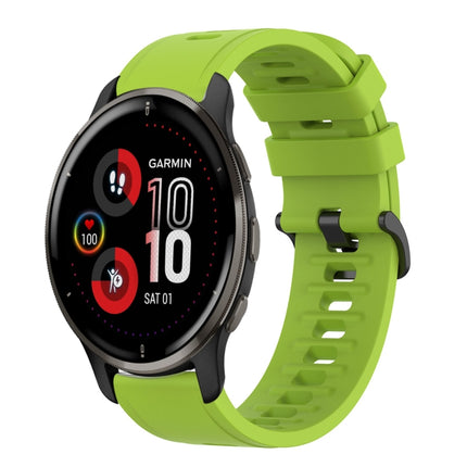 20mm Solid Color Soft Silicone Watch Band, For Garmin Vivomove Sport, For Garmin Venu 2 Plus