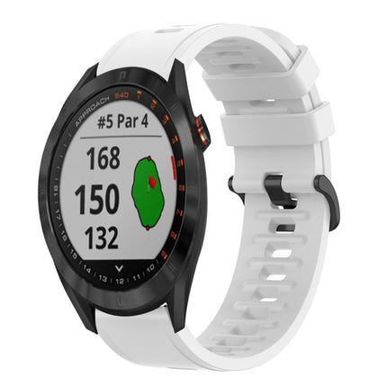 20mm Solid Color Soft Silicone Watch Band, For Garmin Approach S40, For Garmin Forerunner 158