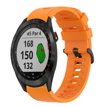 20mm Solid Color Soft Silicone Watch Band, For Garmin Approach S40, For Garmin Forerunner 158