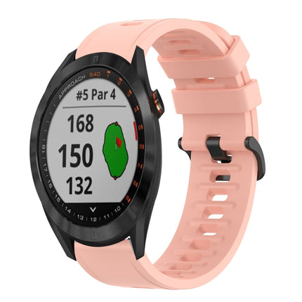 20mm Solid Color Soft Silicone Watch Band, For Garmin Approach S40, For Garmin Forerunner 158