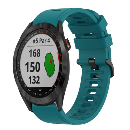 20mm Solid Color Soft Silicone Watch Band, For Garmin Approach S40, For Garmin Forerunner 158