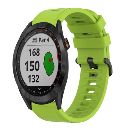 20mm Solid Color Soft Silicone Watch Band, For Garmin Approach S40, For Garmin Forerunner 158