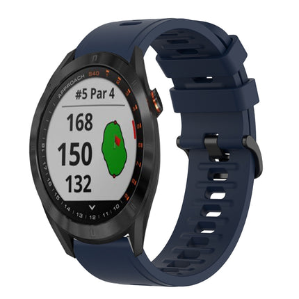 20mm Solid Color Soft Silicone Watch Band, For Garmin Approach S40, For Garmin Forerunner 158