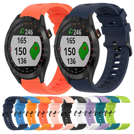 20mm Solid Color Soft Silicone Watch Band, For Garmin Approach S40, For Garmin Forerunner 158