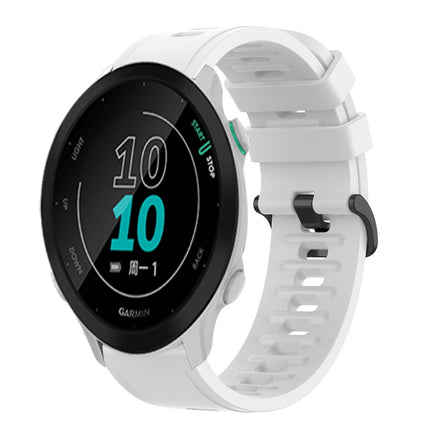 20mm Solid Color Soft Silicone Watch Band, For Garmin Approach S40, For Garmin Forerunner 158