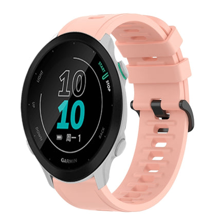 20mm Solid Color Soft Silicone Watch Band, For Garmin Approach S40, For Garmin Forerunner 158