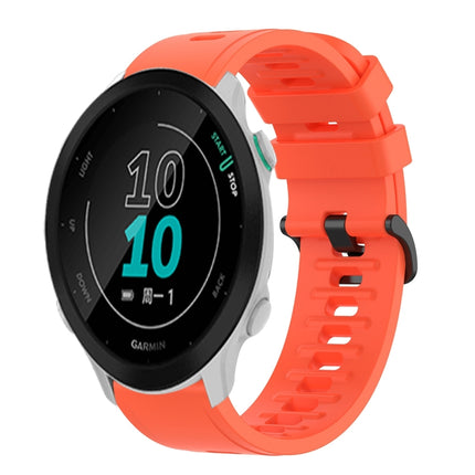 20mm Solid Color Soft Silicone Watch Band, For Garmin Approach S40, For Garmin Forerunner 158