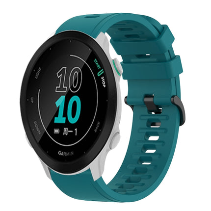 20mm Solid Color Soft Silicone Watch Band, For Garmin Approach S40, For Garmin Forerunner 158
