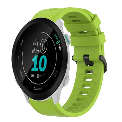 20mm Solid Color Soft Silicone Watch Band, For Garmin Approach S40, For Garmin Forerunner 158