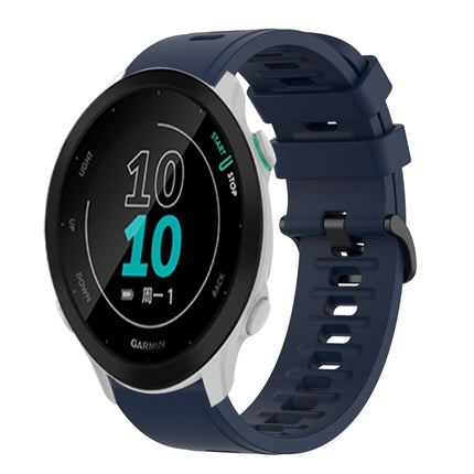 20mm Solid Color Soft Silicone Watch Band, For Garmin Approach S40, For Garmin Forerunner 158