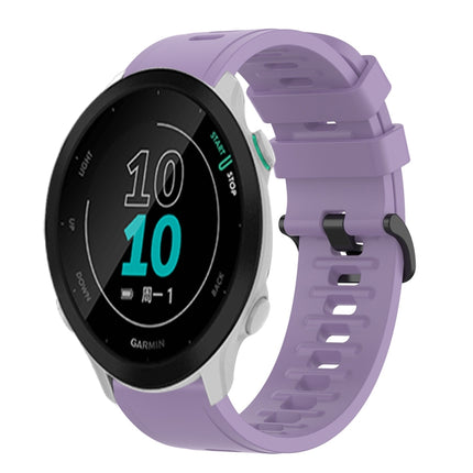 20mm Solid Color Soft Silicone Watch Band, For Garmin Approach S40, For Garmin Forerunner 158