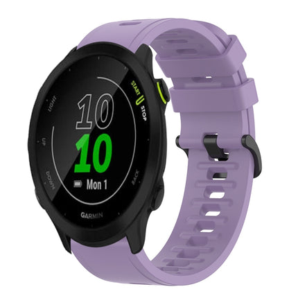 20mm Solid Color Soft Silicone Watch Band, For Garmin Forerunner 55, For Garmin Venu