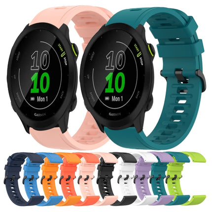 20mm Solid Color Soft Silicone Watch Band, For Garmin Forerunner 55, For Garmin Venu