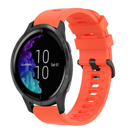 20mm Solid Color Soft Silicone Watch Band, For Garmin Forerunner 55, For Garmin Venu
