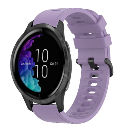 20mm Solid Color Soft Silicone Watch Band, For Garmin Forerunner 55, For Garmin Venu