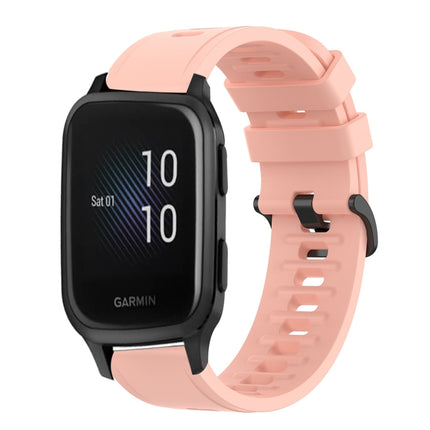 20mm Solid Color Soft Silicone Watch Band, For Garmin Venu SQ, For Garminmove Luxe