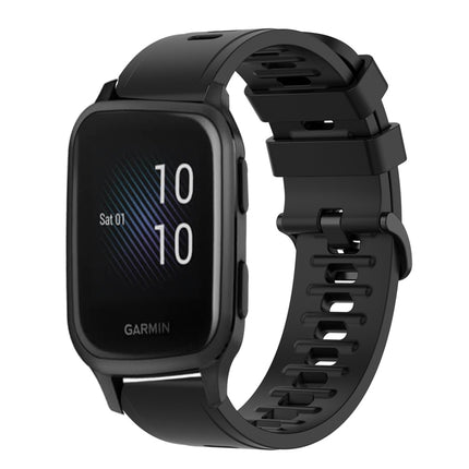 20mm Solid Color Soft Silicone Watch Band, For Garmin Venu SQ, For Garminmove Luxe