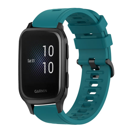 20mm Solid Color Soft Silicone Watch Band, For Garmin Venu SQ, For Garminmove Luxe
