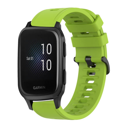 20mm Solid Color Soft Silicone Watch Band, For Garmin Venu SQ, For Garminmove Luxe