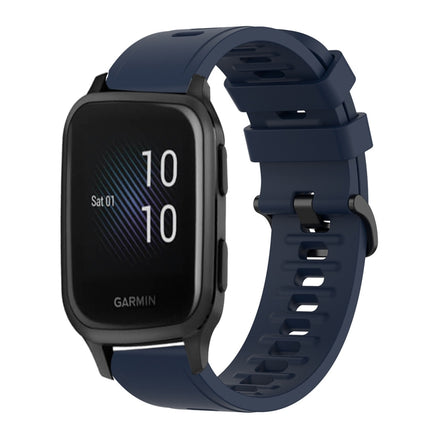 20mm Solid Color Soft Silicone Watch Band, For Garmin Venu SQ, For Garminmove Luxe