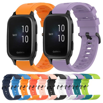 20mm Solid Color Soft Silicone Watch Band, For Garmin Venu SQ, For Garminmove Luxe