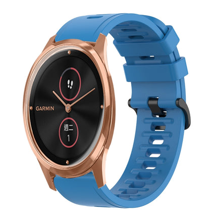 20mm Solid Color Soft Silicone Watch Band, For Garmin Venu SQ, For Garminmove Luxe