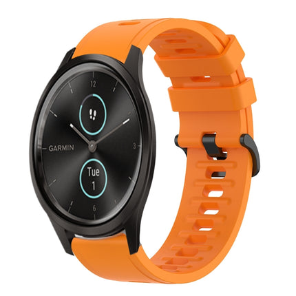 20mm Solid Color Soft Silicone Watch Band, For Garmin Garminmove Style, For Garmin Forerunner 645 Music