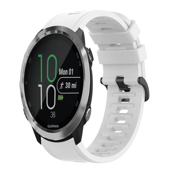 20mm Solid Color Soft Silicone Watch Band, For Garmin Garminmove Style, For Garmin Forerunner 645 Music