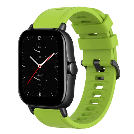 20mm Solid Color Soft Silicone Watch Band, For Amazfit GTS 3, For Amazfit GTS 2E