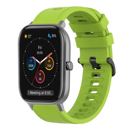 20mm Solid Color Soft Silicone Watch Band, For Amazfit GTS, For Amazfit GTR 42mm