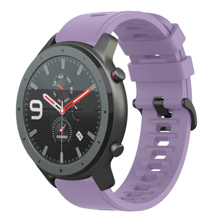 20mm Solid Color Soft Silicone Watch Band, For Amazfit GTS, For Amazfit GTR 42mm