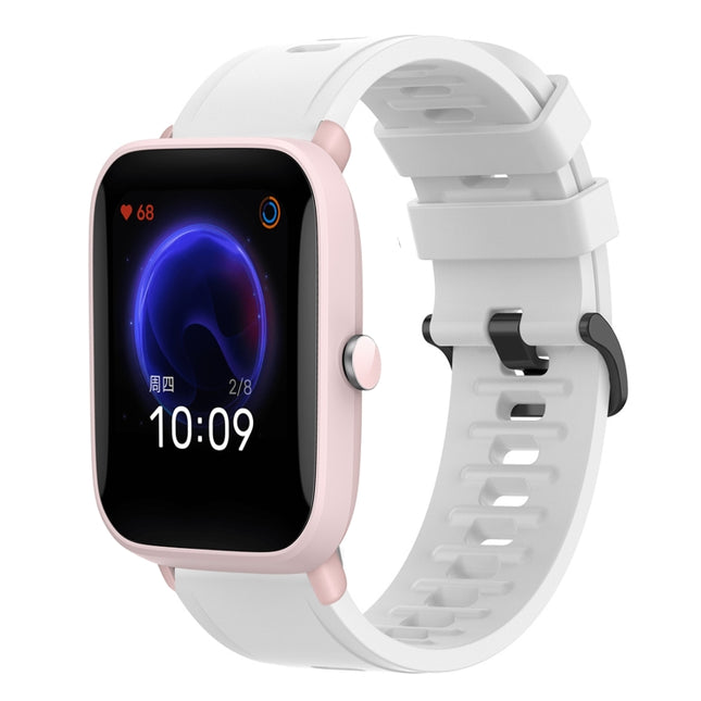 20mm Solid Color Soft Silicone Watch Band, For Amazfit Pop Pro, For Amazfit Pop