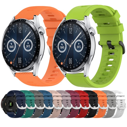 20mm Solid Color Soft Silicone Watch Band, For Huawei Watch GT3 Pro 43mm, For Huawei Watch GT3 42mm