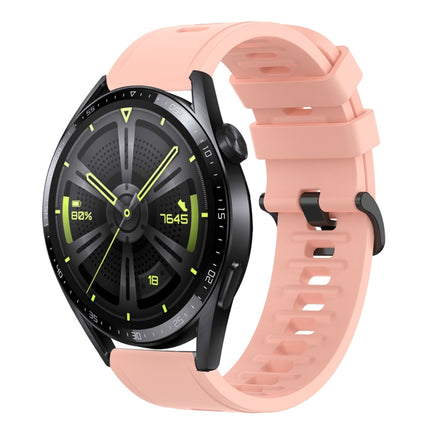 20mm Solid Color Soft Silicone Watch Band, For Huawei Watch GT3 Pro 43mm, For Huawei Watch GT3 42mm