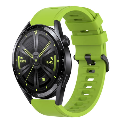 20mm Solid Color Soft Silicone Watch Band, For Huawei Watch GT3 Pro 43mm, For Huawei Watch GT3 42mm