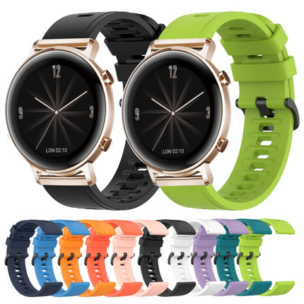 20mm Solid Color Soft Silicone Watch Band, For Huawei Watch GT2 42mm, For Huawei Watch 2
