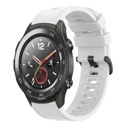 20mm Solid Color Soft Silicone Watch Band, For Huawei Watch GT2 42mm, For Huawei Watch 2