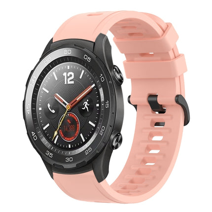 20mm Solid Color Soft Silicone Watch Band, For Huawei Watch GT2 42mm, For Huawei Watch 2