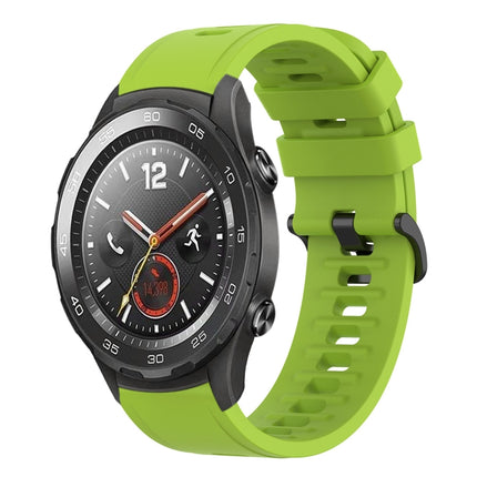 20mm Solid Color Soft Silicone Watch Band, For Huawei Watch GT2 42mm, For Huawei Watch 2