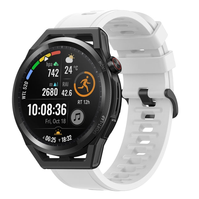22MM Solid Color Soft Silicone Watch Band, For Huawei Watch GT Runner, For Huawei Watch 3