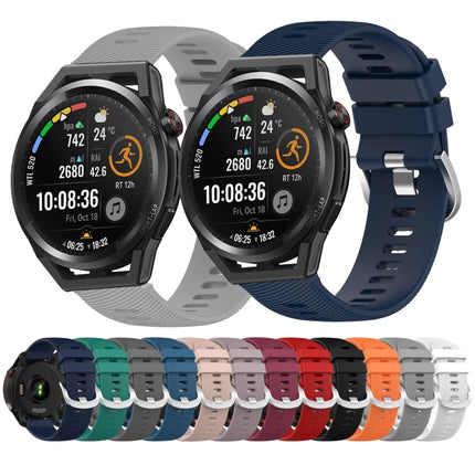 22MM Solid Color Soft Silicone Watch Band, For Huawei Watch GT Runner, For Huawei Watch 3