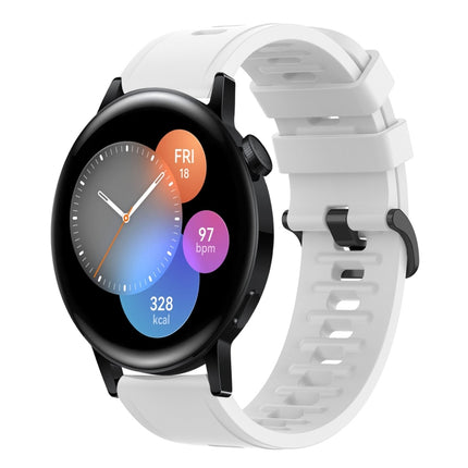 22MM Solid Color Soft Silicone Watch Band, For Huawei Watch GT Runner, For Huawei Watch 3
