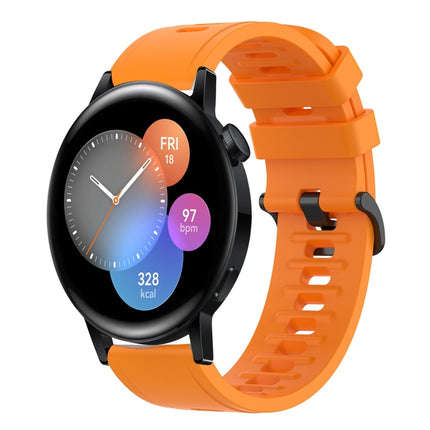 22MM Solid Color Soft Silicone Watch Band, For Huawei Watch GT Runner, For Huawei Watch 3