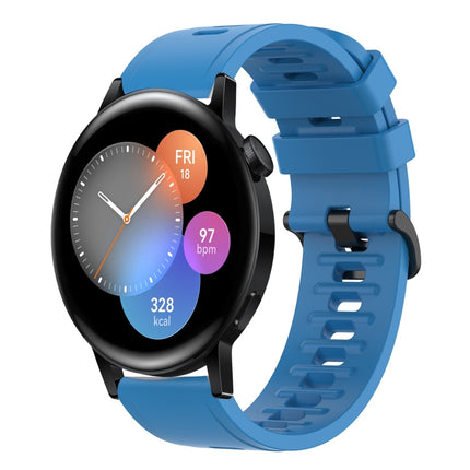 22MM Solid Color Soft Silicone Watch Band, For Huawei Watch GT Runner, For Huawei Watch 3
