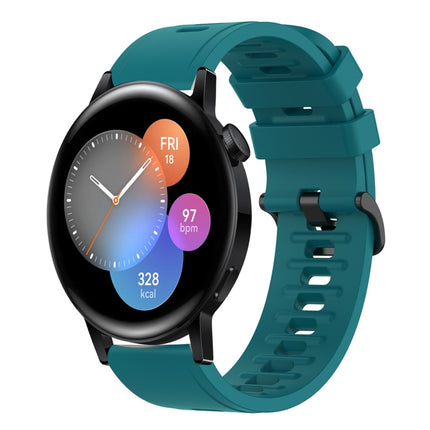 22MM Solid Color Soft Silicone Watch Band, For Huawei Watch GT Runner, For Huawei Watch 3