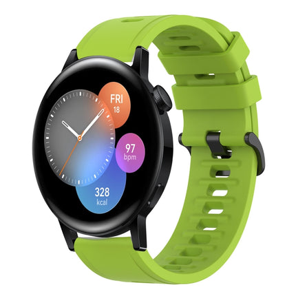 22MM Solid Color Soft Silicone Watch Band, For Huawei Watch GT Runner, For Huawei Watch 3