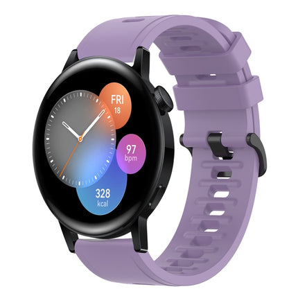 22MM Solid Color Soft Silicone Watch Band, For Huawei Watch GT Runner, For Huawei Watch 3
