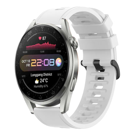 22MM Solid Color Soft Silicone Watch Band, For Huawei Watch 3 Pro, For Huawei GT2 Pro