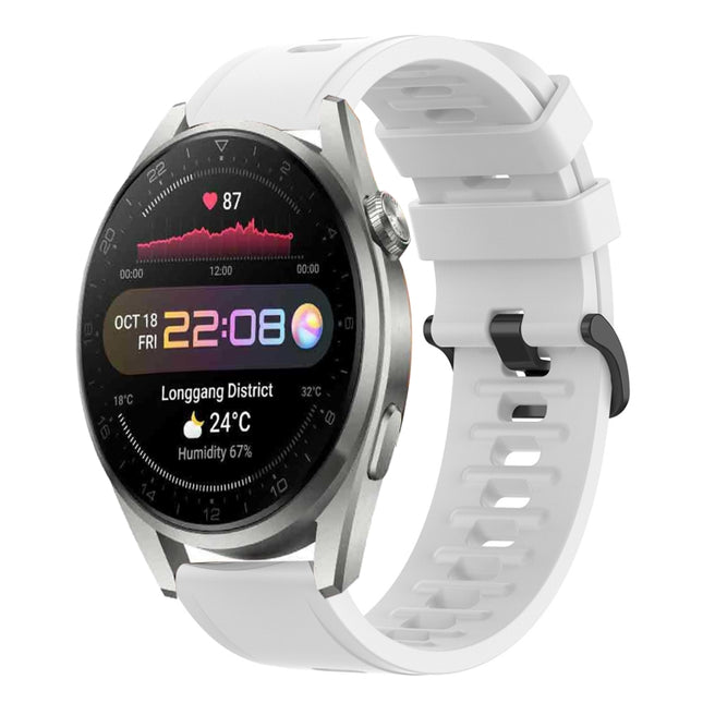 22MM Solid Color Soft Silicone Watch Band, For Huawei Watch 3 Pro, For Huawei GT2 Pro
